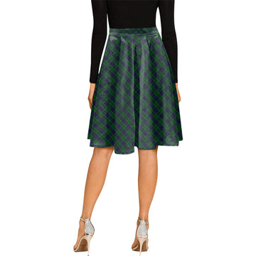 Austin Tartan Melete Pleated Midi Skirt