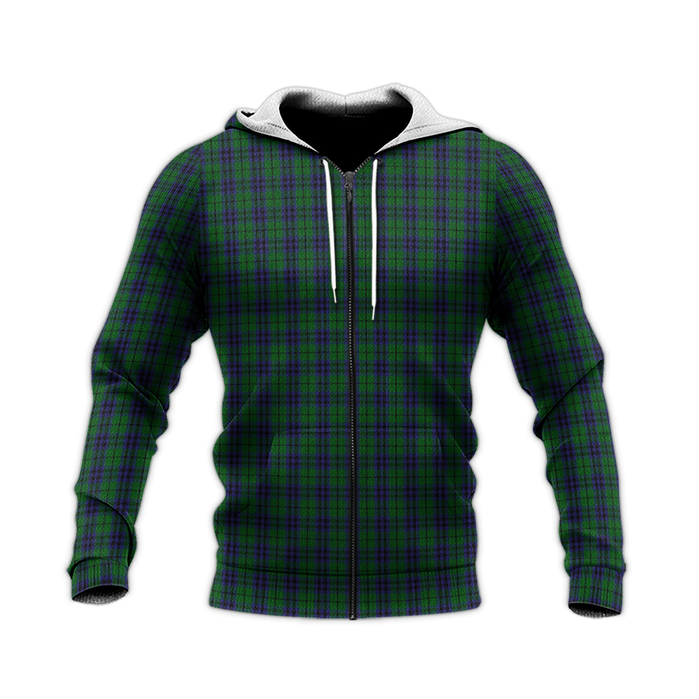 Austin Tartan Knitted Hoodie Unisex Knitted Zip Hoodie - Tartanvibesclothing