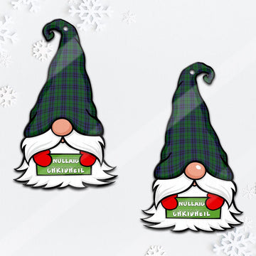 Austin Gnome Christmas Ornament with His Tartan Christmas Hat