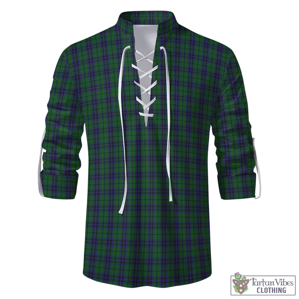 Tartan Vibes Clothing Austin Tartan Men's Scottish Traditional Jacobite Ghillie Kilt Shirt