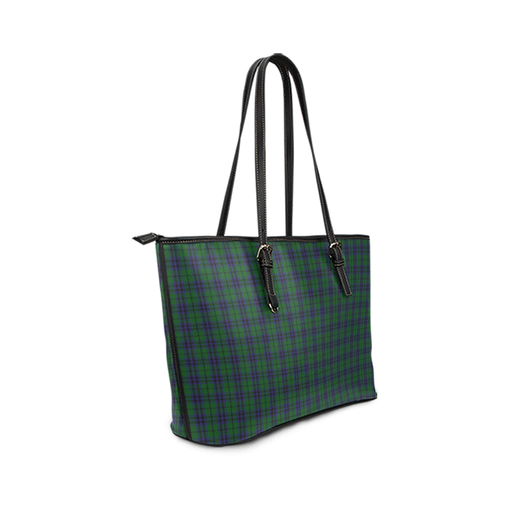 Austin Tartan Leather Tote Bag - Tartanvibesclothing