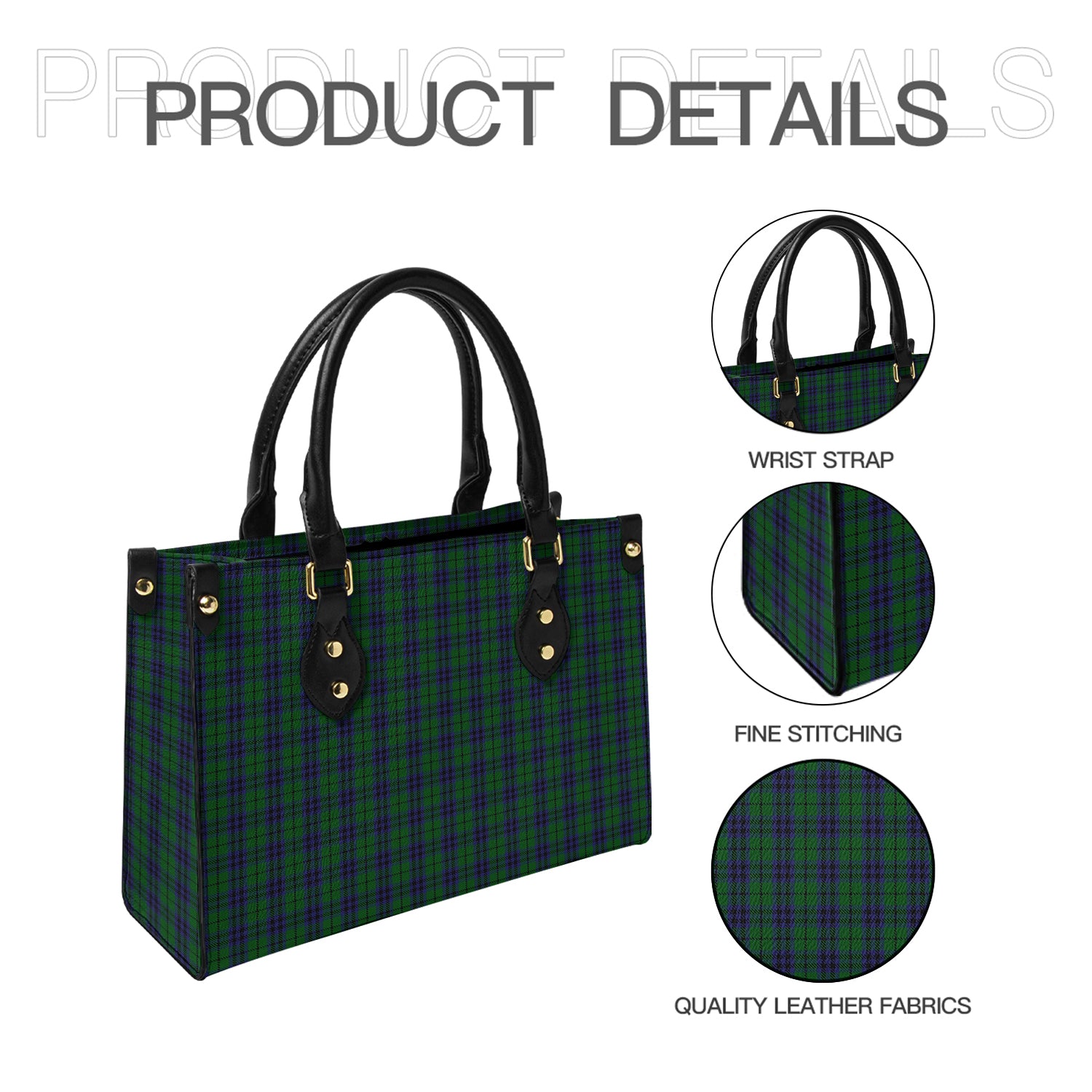 Austin Tartan Leather Bag - Tartanvibesclothing