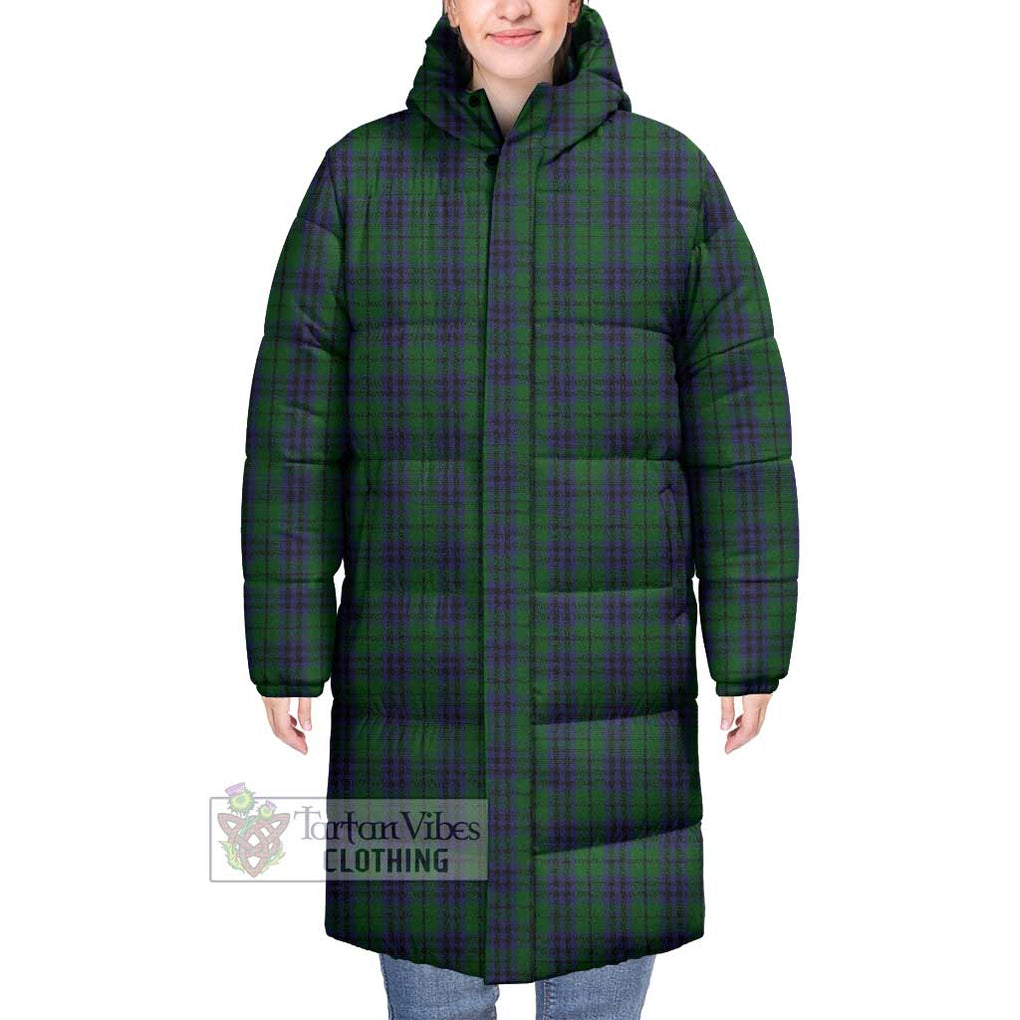 Tartan Vibes Clothing Austin Tartan Long Down Jacket