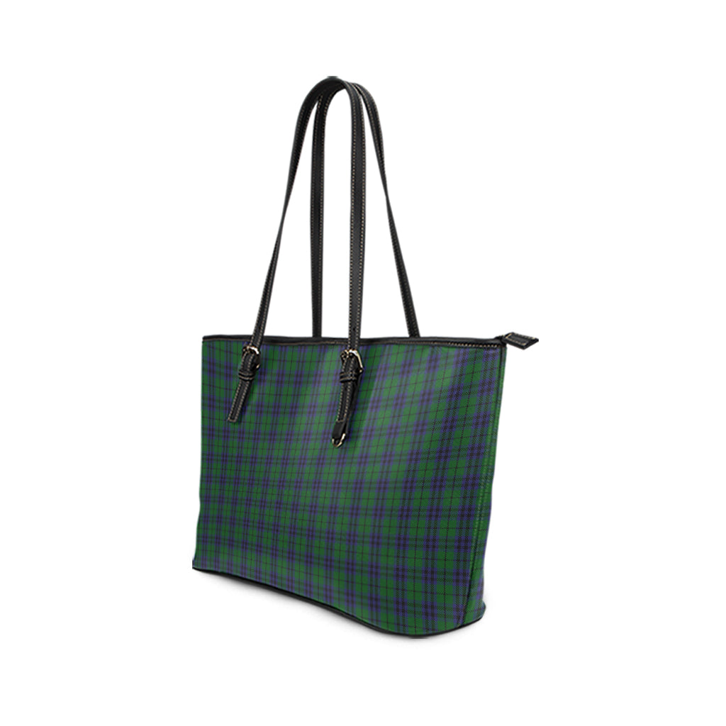 Austin Tartan Leather Tote Bag - Tartanvibesclothing