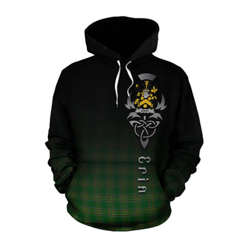 Avery Irish Clan Cotton Hoodie with Coat of Arms Erin Go Bragh Celtic Inspired Pullover Hoodie XS - Tartan Vibes Clothing