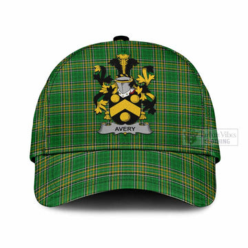 Avery Irish Clan Tartan Classic Cap with Coat of Arms