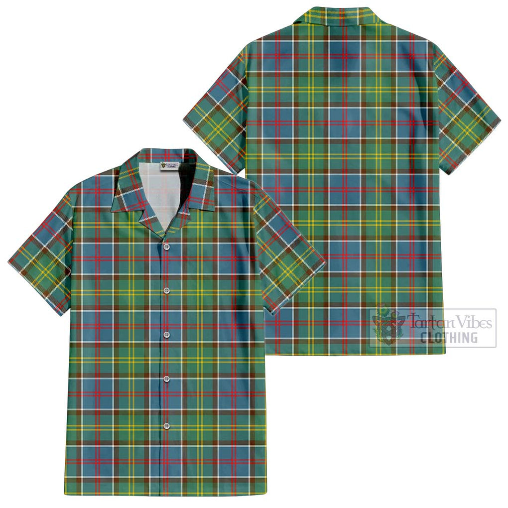 Ayrshire District Tartan Cotton Hawaiian Shirt Kid - Tartanvibesclothing Shop