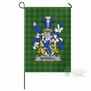 Bagnall Irish Clan Tartan Flag with Coat of Arms