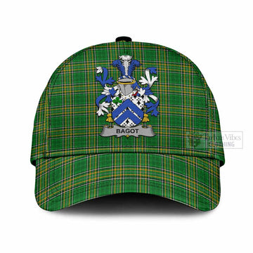 Bagot Irish Clan Tartan Classic Cap with Coat of Arms