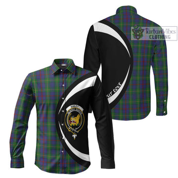 Bailey Tartan Long Sleeve Button Up with Family Crest Circle Style