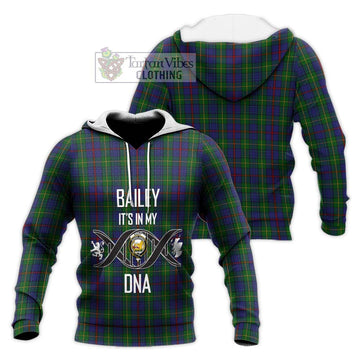 Bailey Tartan Knitted Hoodie with Family Crest DNA In Me Style