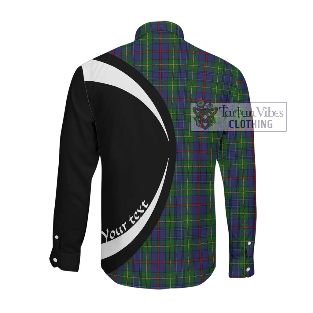 Tartan Vibes Clothing Bailey Tartan Long Sleeve Button Up with Family Crest Circle Style