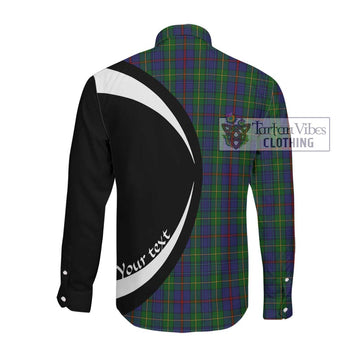 Bailey Tartan Long Sleeve Button Up with Family Crest Circle Style