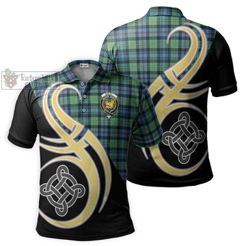 Bailey Ancient Tartan Polo Shirt with Family Crest and Celtic Symbol Style Kid - Tartan Vibes Clothing