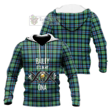 Bailey Ancient Tartan Knitted Hoodie with Family Crest DNA In Me Style