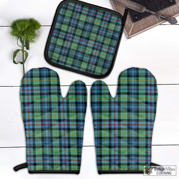 Bailey Ancient Tartan Combo Oven Mitt & Pot-Holder Black - Tartan Vibes Clothing