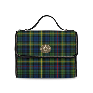 Baillie (Bailey) Tartan Waterproof Canvas Bag Black Leather Strap One Size 10.5*20*27cm - Tartan Vibes Clothing