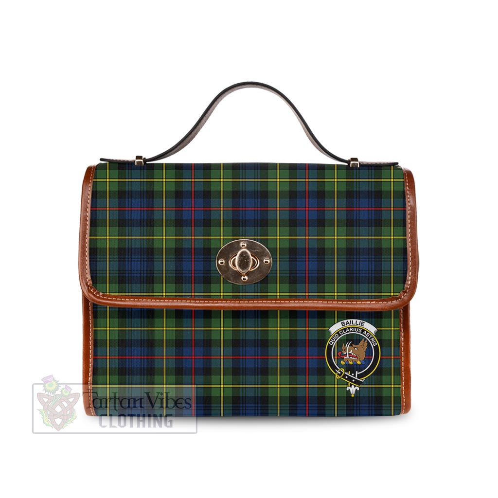 Baillie (Bailey) Tartan Waterproof Canvas Bag with Family Crest One Size 10.5*20*27cm - Tartan Vibes Clothing