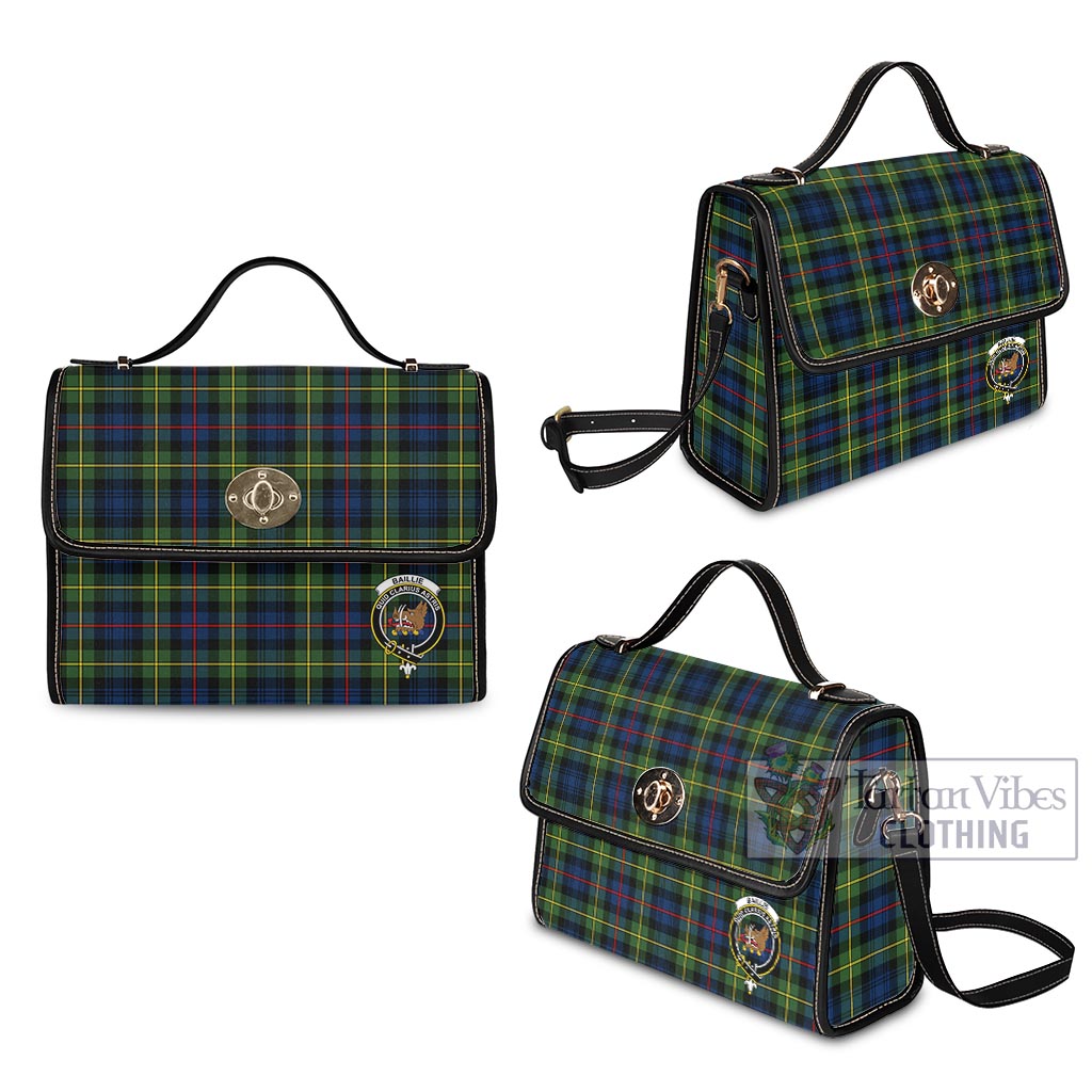 Baillie (Bailey) Tartan Waterproof Canvas Bag with Family Crest - Tartan Vibes Clothing