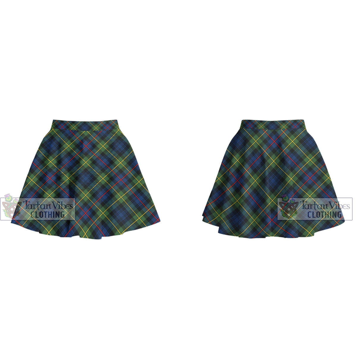 Bailey Modern Tartan Women's Plated Mini Skirt Cross Style - Tartan Vibes Clothing