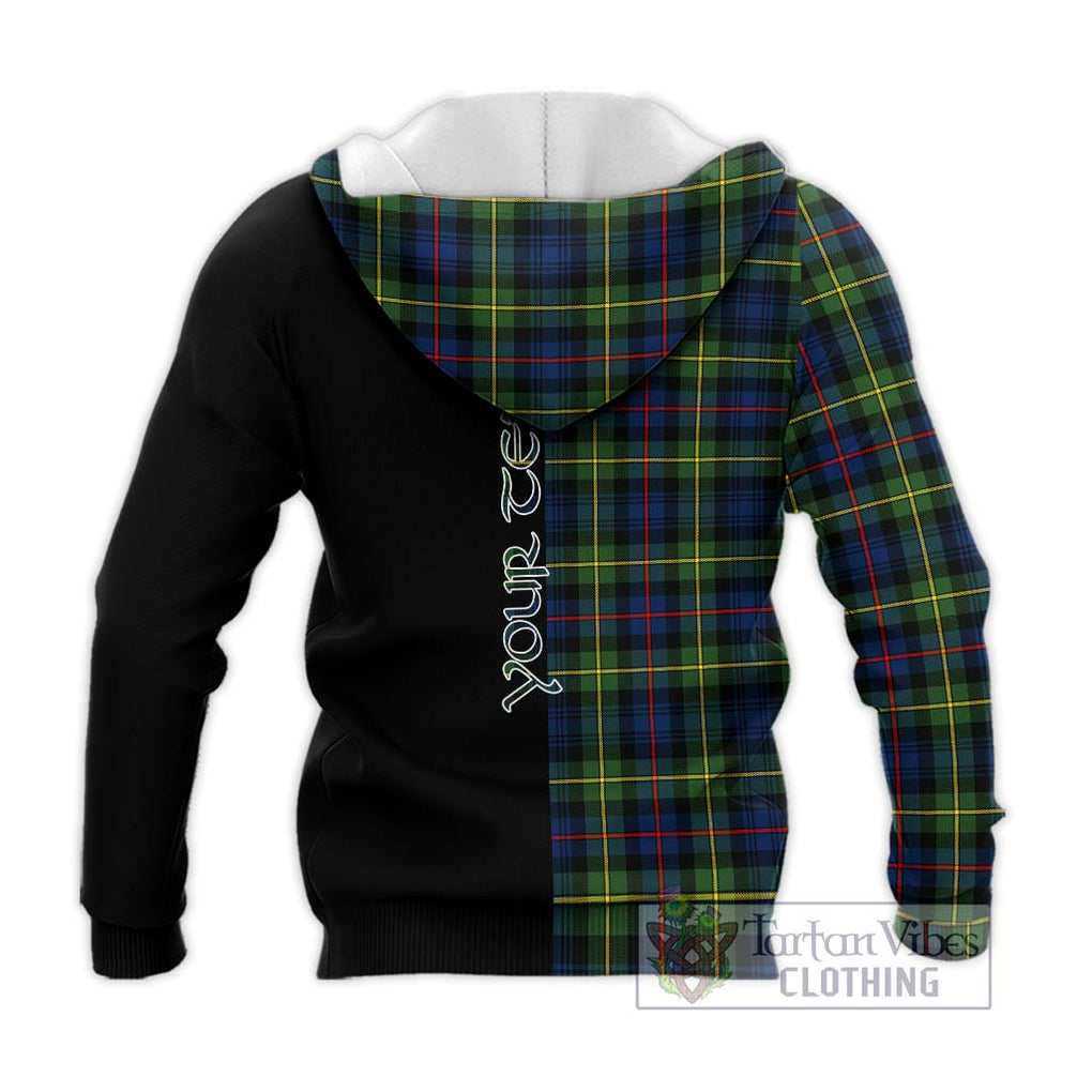 Bailey Modern Tartan Knitted Hoodie with Family Crest and Half Of Me Style - Tartanvibesclothing Shop