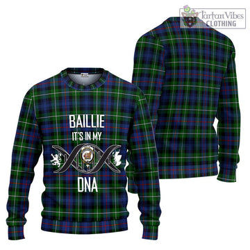 Baillie Tartan Ugly Sweater with Family Crest DNA In Me Style