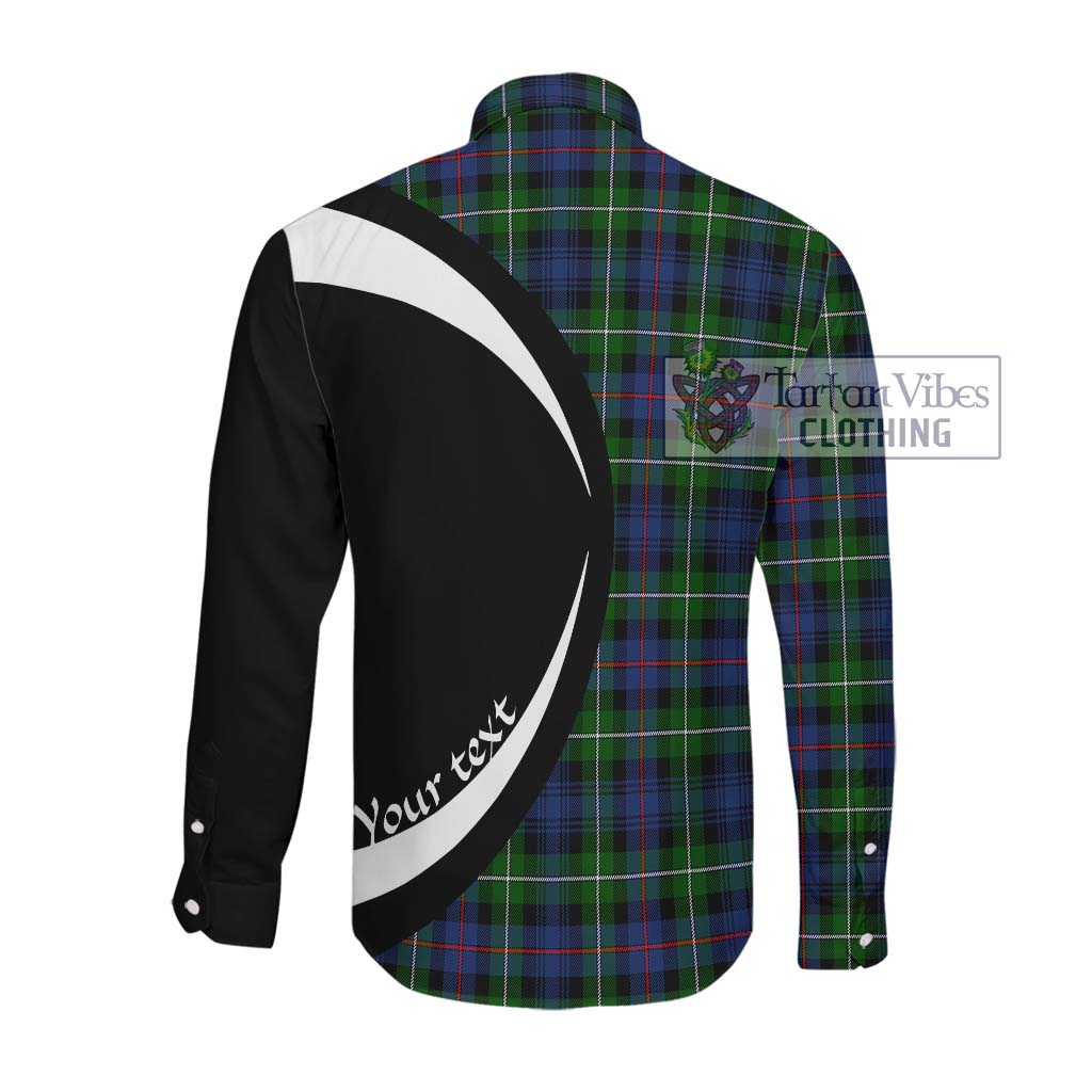 Tartan Vibes Clothing Baillie Tartan Long Sleeve Button Up with Family Crest Circle Style