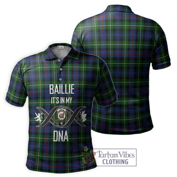 Baillie Tartan Polo Shirt with Family Crest DNA In Me Style