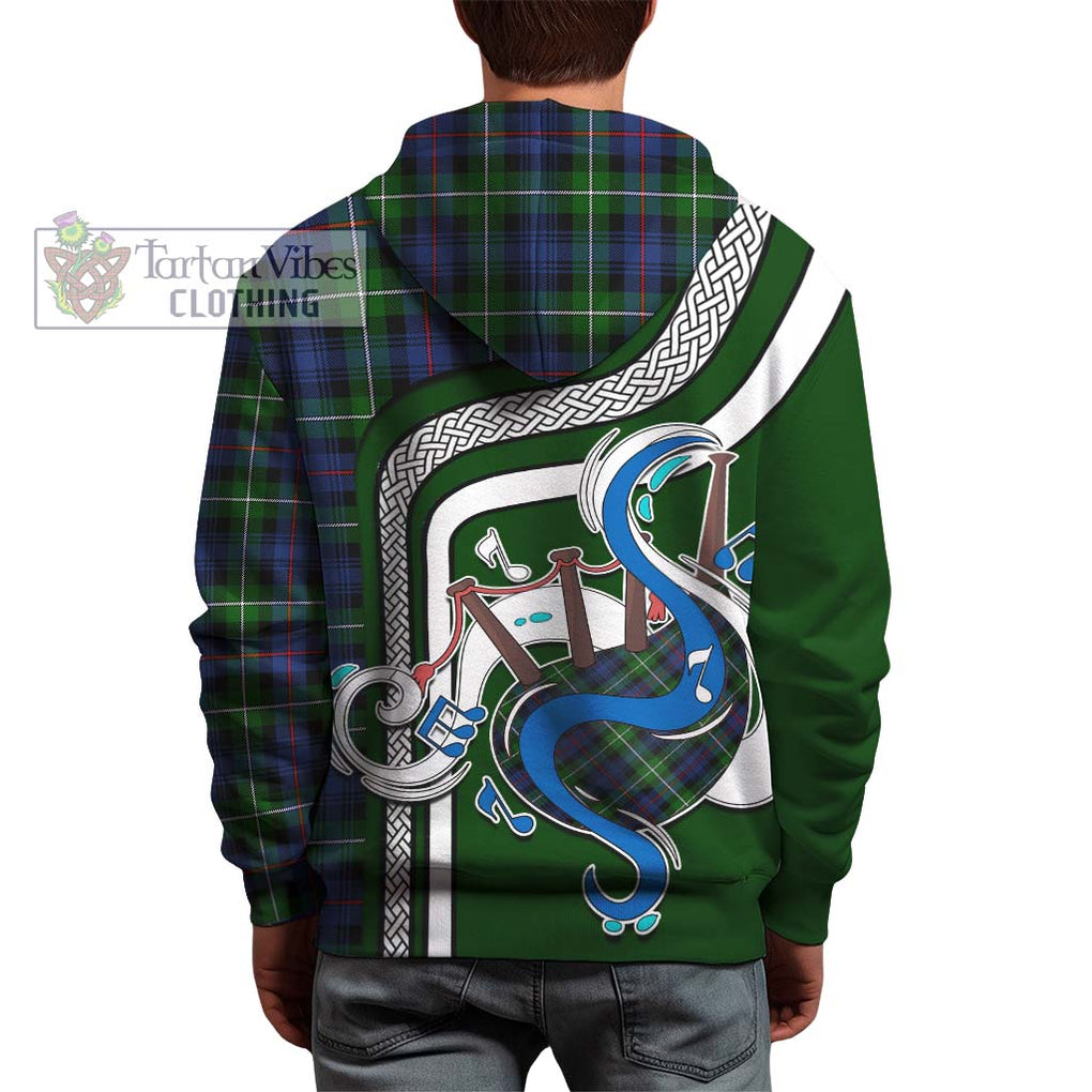 Baillie Tartan Hoodie with Epic Bagpipe Style - Tartanvibesclothing Shop