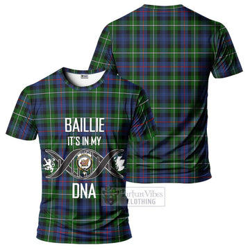 Baillie Tartan T-Shirt with Family Crest DNA In Me Style - Tartan Vibes Clothing
