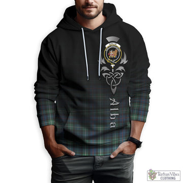 Baillie Ancient Tartan Hoodie Featuring Alba Gu Brath Family Crest Celtic Inspired