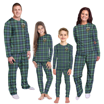 Baillie Ancient Tartan Pajamas Family Set with Family Crest