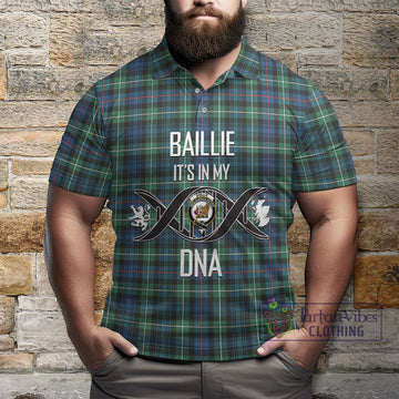 Baillie Ancient Tartan Polo Shirt with Family Crest DNA In Me Style