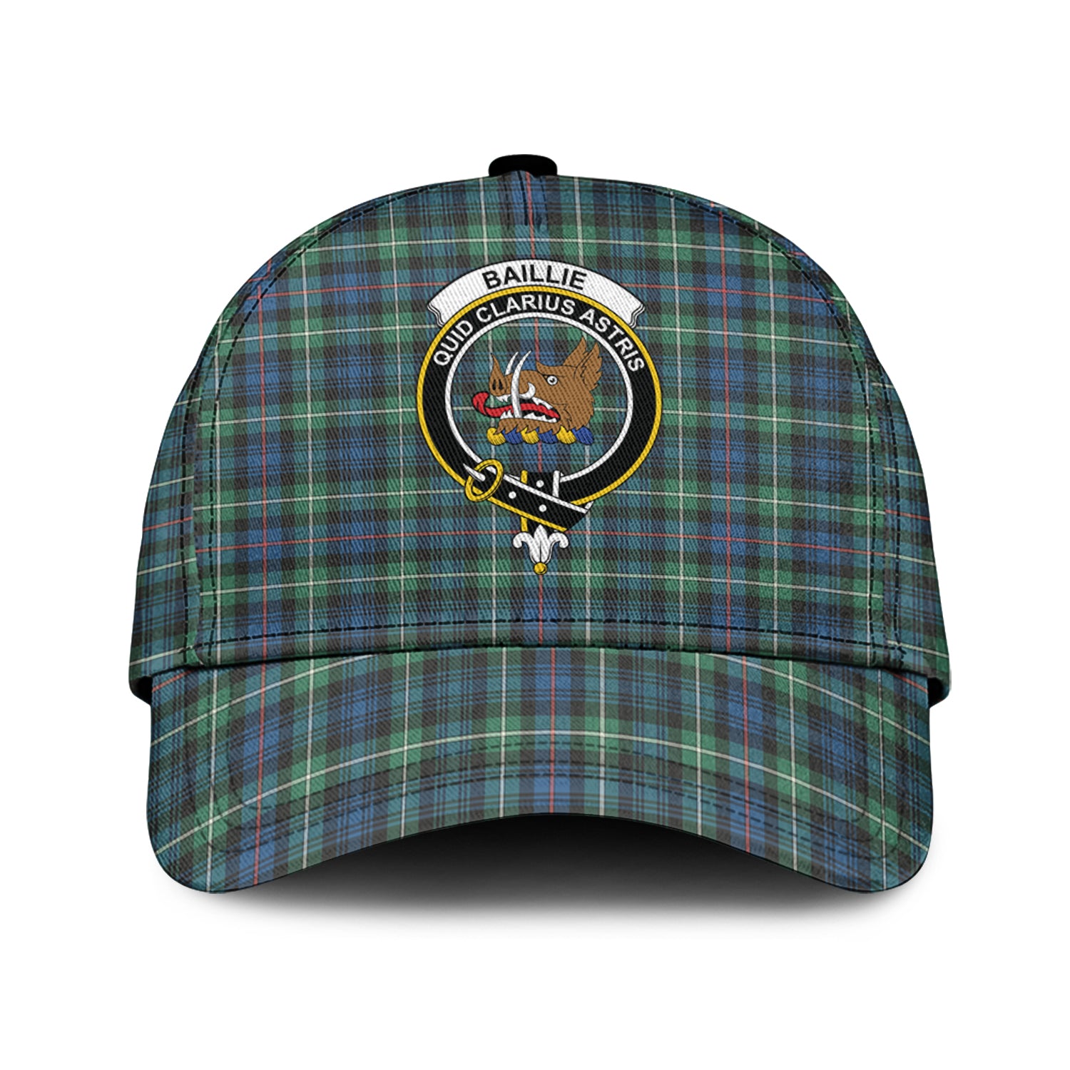 Baillie Ancient Tartan Classic Cap with Family Crest Classic Cap Universal Fit - Tartan Vibes Clothing