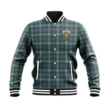 Baillie Ancient Tartan Baseball Jacket with Family Crest