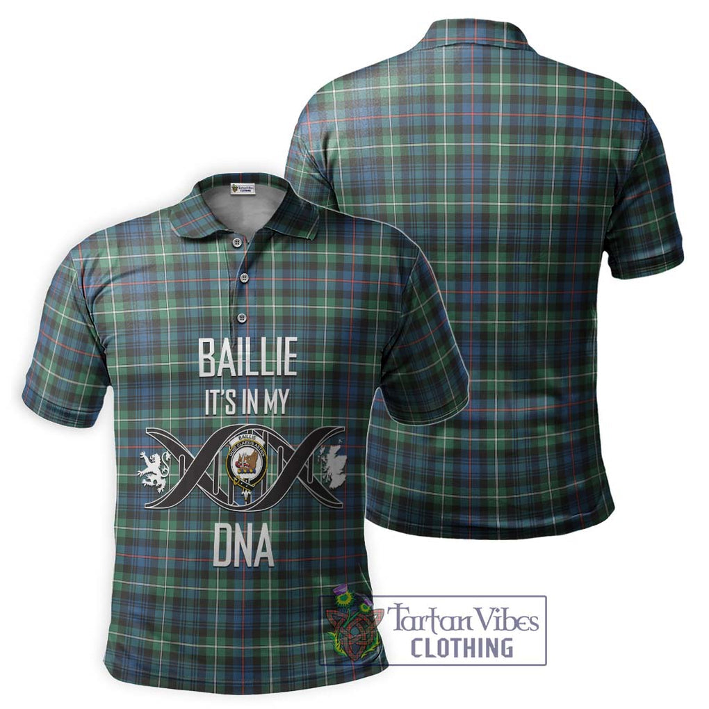 Baillie Ancient Tartan Polo Shirt with Family Crest DNA In Me Style - Tartanvibesclothing Shop