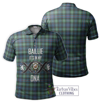 Baillie Ancient Tartan Polo Shirt with Family Crest DNA In Me Style