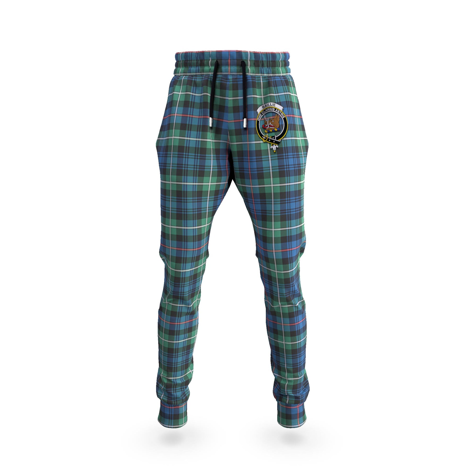 Baillie Ancient Tartan Joggers Pants with Family Crest - Tartanvibesclothing