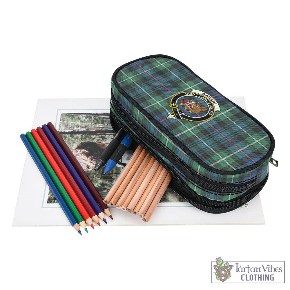 Baillie Ancient Tartan Pen and Pencil Case with Family Crest - Tartan Vibes Clothing