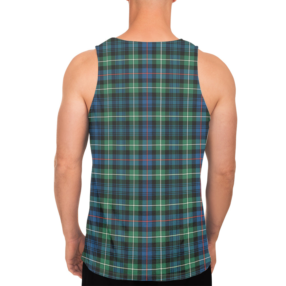 Baillie Ancient Tartan Mens Tank Top with Family Crest - Tartanvibesclothing