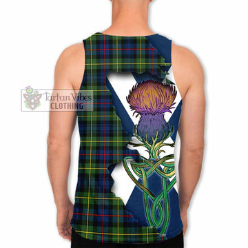 Baillie (Bailey) Tartan Family Crest Men's Tank Top Scottish Thistle Celtic Inspired - Tartan Vibes Clothing