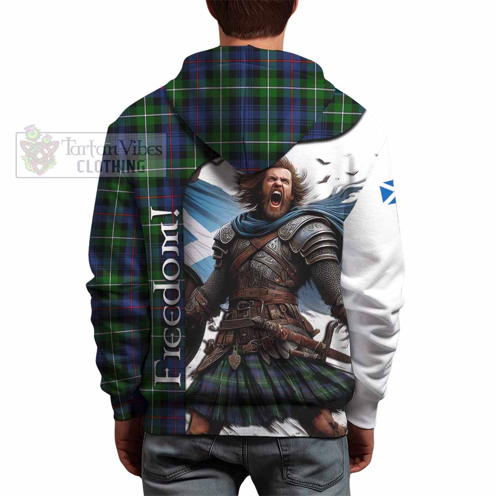 Tartan Vibes Clothing Baillie (Bailey) Crest Tartan Hoodie Inspired by the Freedom of Scottish Warrior