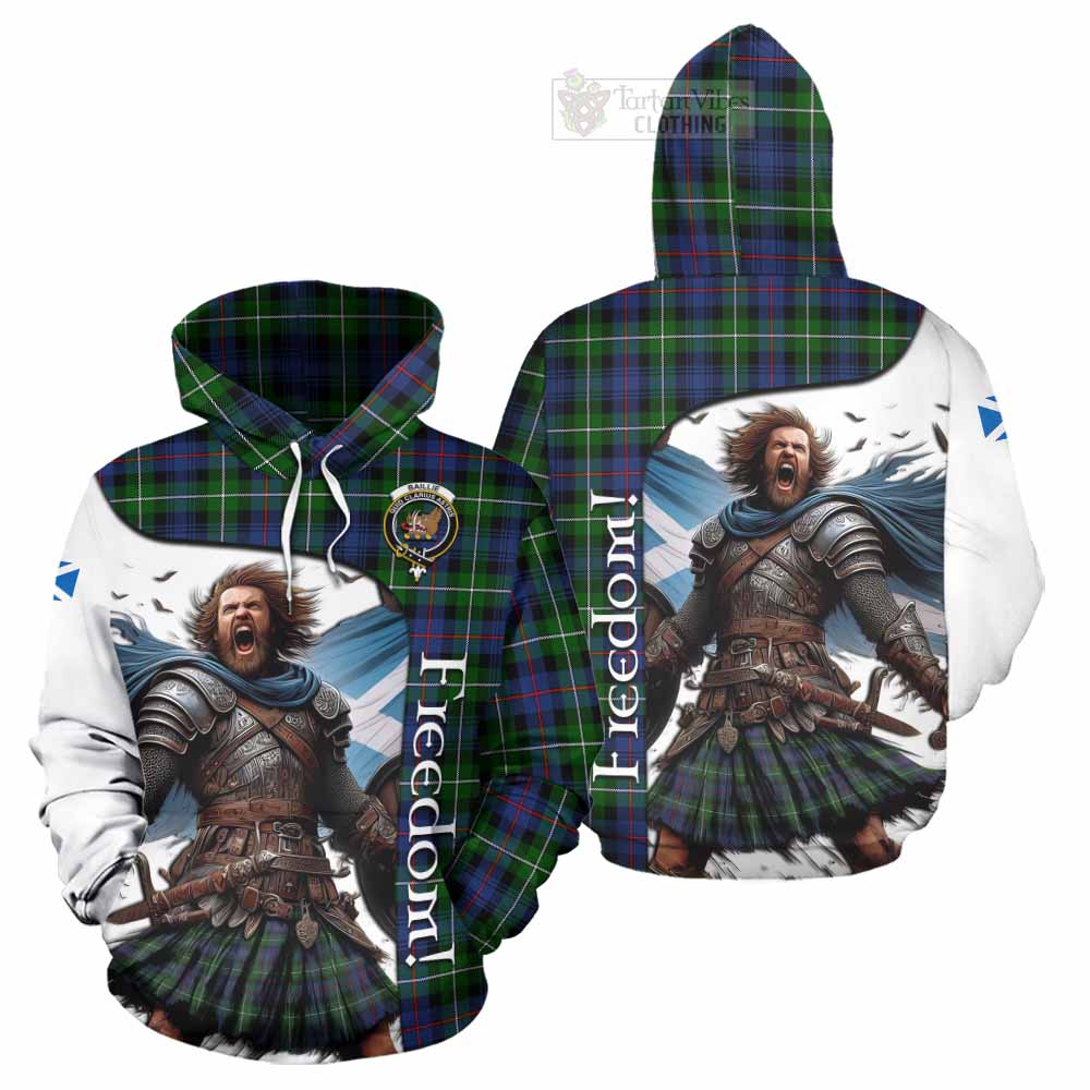 Tartan Vibes Clothing Baillie (Bailey) Crest Tartan Hoodie Inspired by the Freedom of Scottish Warrior