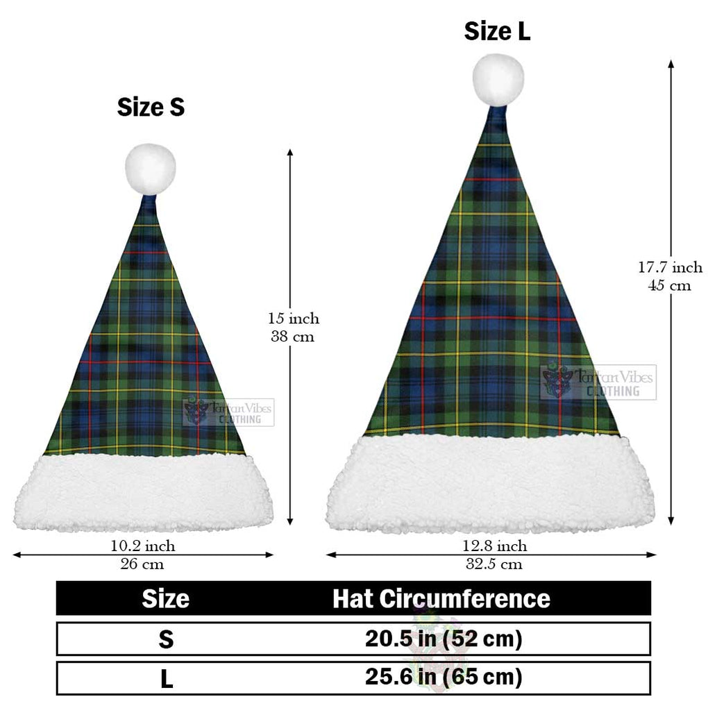 Baillie (Bailey) Tartan Christmas Santa Hats Christmas Hat L 25.6in (65cm) - Tartan Vibes Clothing