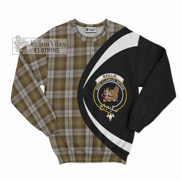 Baillie Dress Tartan Sweatshirt with Family Crest Circle Style