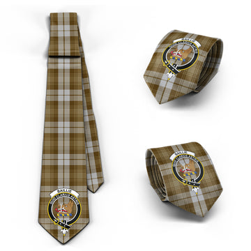 Baillie Dress Tartan Classic Necktie with Family Crest
