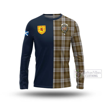 Baillie Dress Tartan Long Sleeve T-Shirt with Scottish Lion Royal Arm Half Style