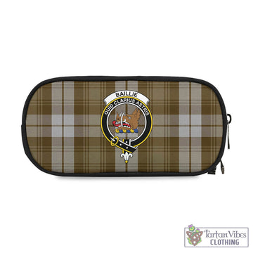 Baillie Dress Tartan Pen and Pencil Case with Family Crest