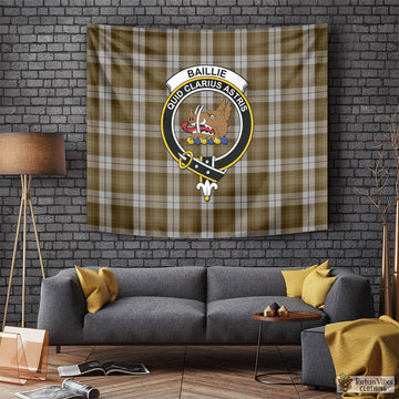Baillie Dress Tartan Tapestry Wall Hanging and Home Decor for Room with Family Crest