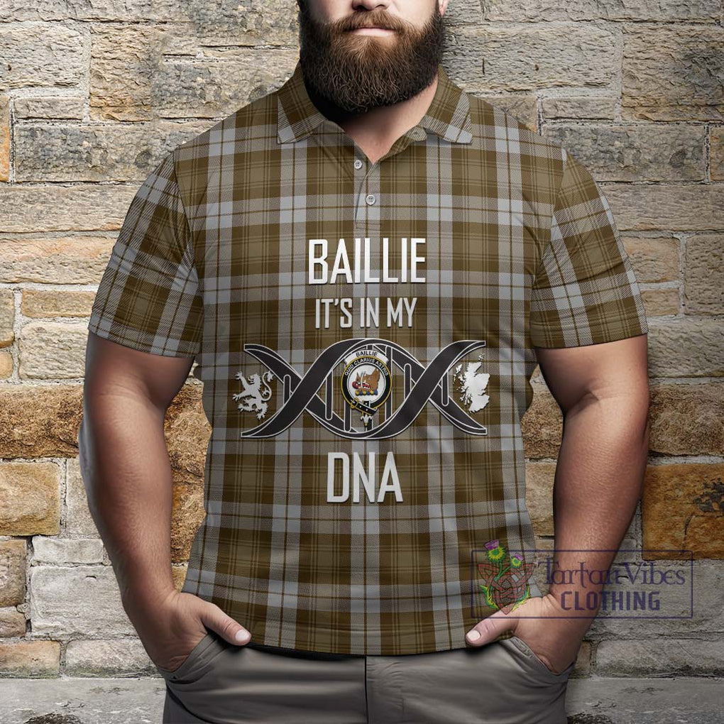 Baillie Dress Tartan Polo Shirt with Family Crest DNA In Me Style Kid - Tartanvibesclothing Shop